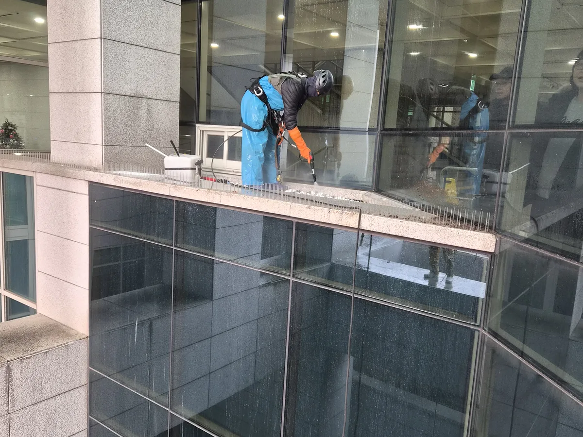 달성군 가창면 건물 복도·대기 동선 야간 위생청소 사례 - 행진크린